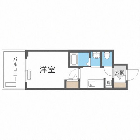 恵美須町駅 徒歩2分 5階の物件間取画像